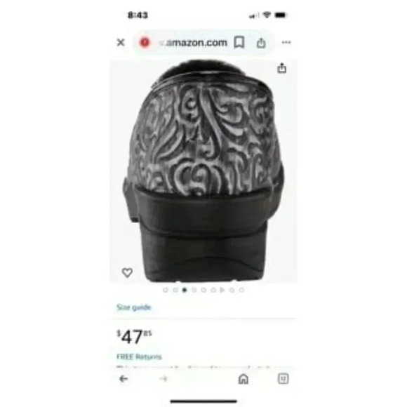 NEW Easy Street Professional Slip On Shoes Silver Artisan Women's size 9 NWT - Picture 9 of 12